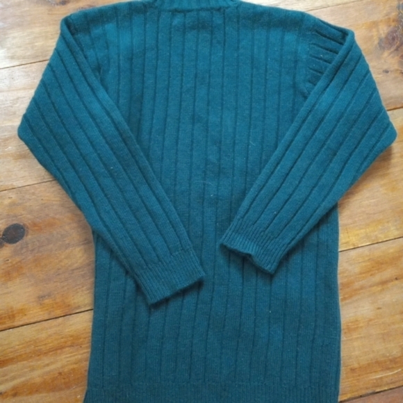 Abercrombie & Fitch Sweater Green Wool/Angora Pullover  Men's M, Softspun - Picture 2 of 5